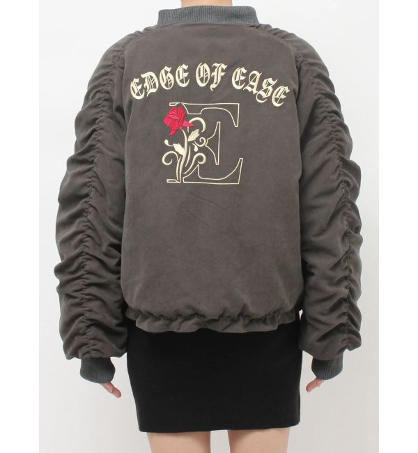 EVRIS「ボリュームギャザーショートMA-1」|ブルゾン・スタジャン|