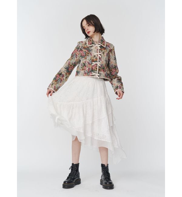jouetie「レースアシメフリルスカート」|スカート|