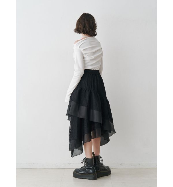 jouetie「レースアシメフリルスカート」|スカート|