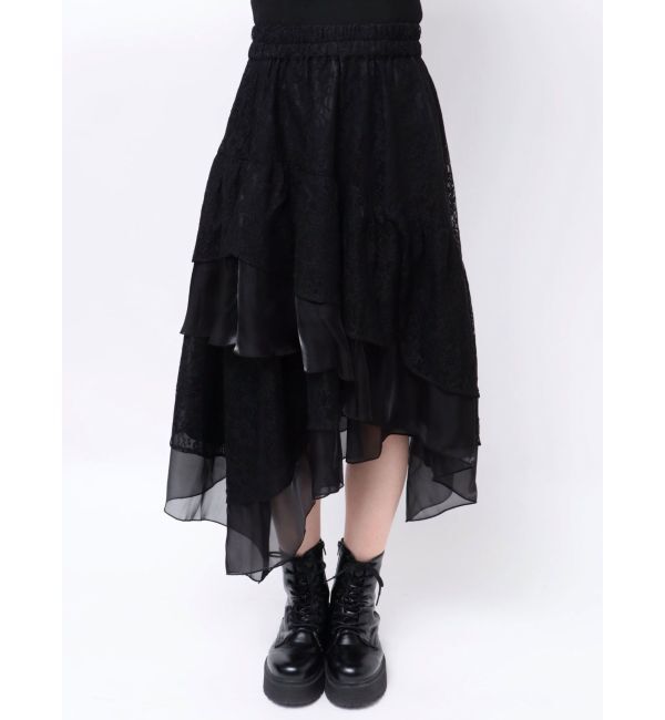 jouetie「レースアシメフリルスカート」|スカート|