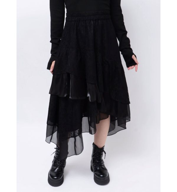jouetie「レースアシメフリルスカート」|スカート|