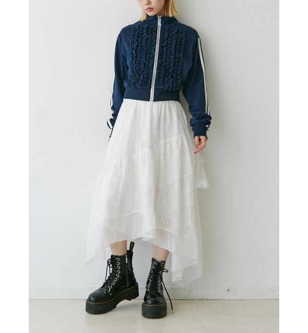 jouetie「レースアシメフリルスカート」|スカート|