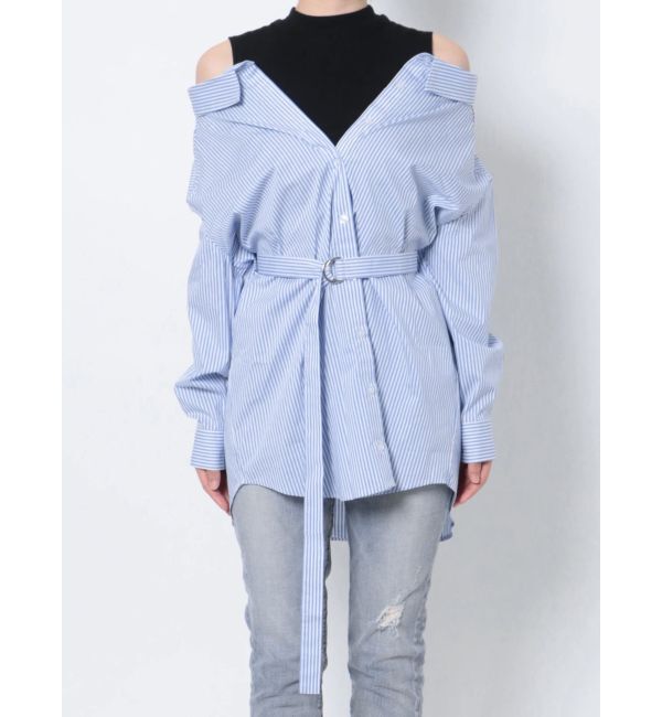 GYDA「ドッキングオフショルチュニックシャツ」|シャツ・ブラウス|