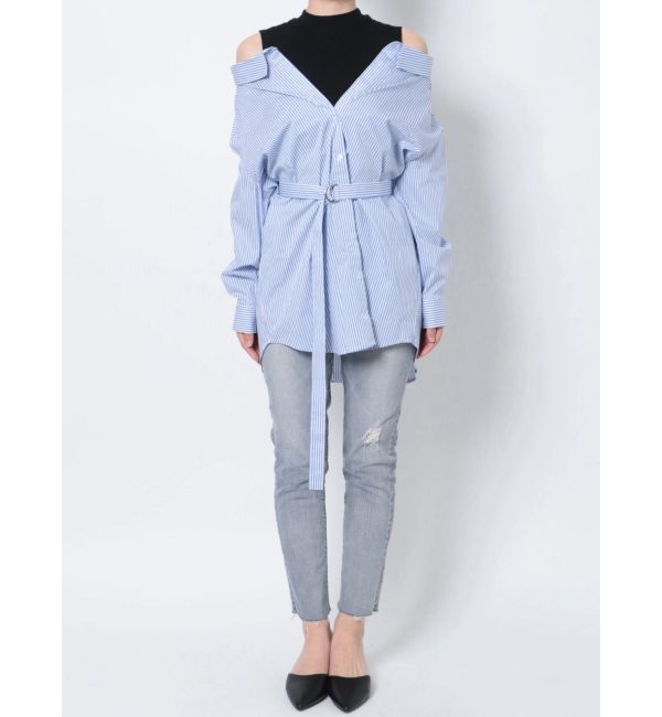 GYDA「ドッキングオフショルチュニックシャツ」|シャツ・ブラウス|