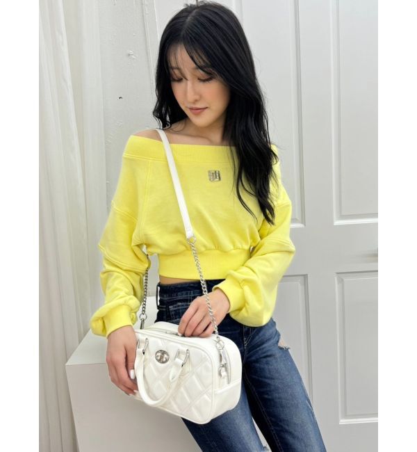 GYDA「キルティングrectangle BAG」|ハンドバッグ|