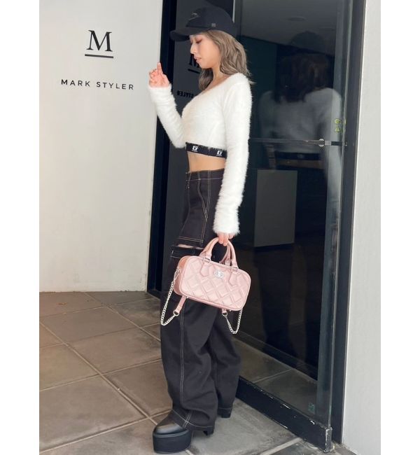 GYDA「キルティングrectangle BAG」|ハンドバッグ|