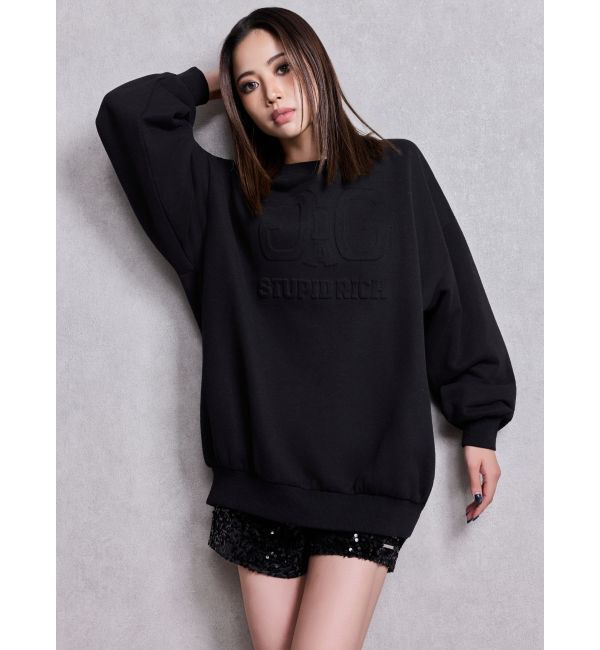 GYDA「Symmetry GYDAロゴembossトップス」|スウェット・ジャージ|