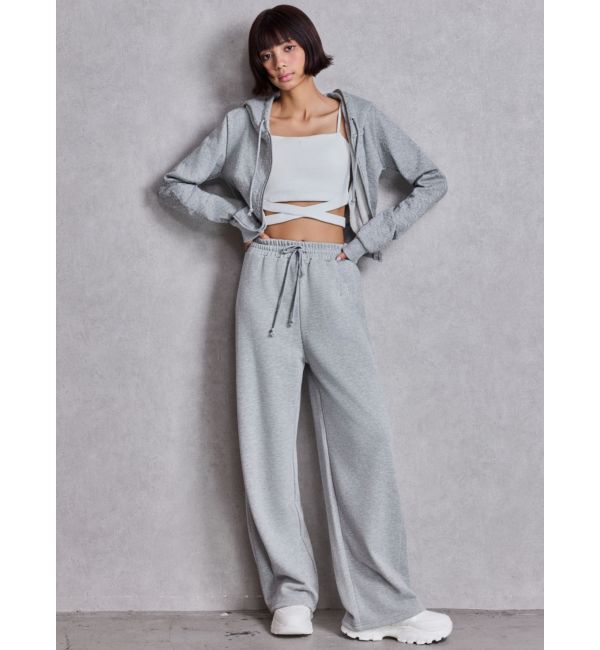 GYDA「GG chain glitter print shortパーカー」|パーカー|