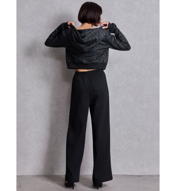 GYDA「GG chain glitter print shortパーカー」|パーカー|