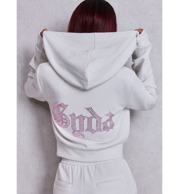 GYDA「NEW GYDA Shortラメパーカー」|パーカー|オフホワイト