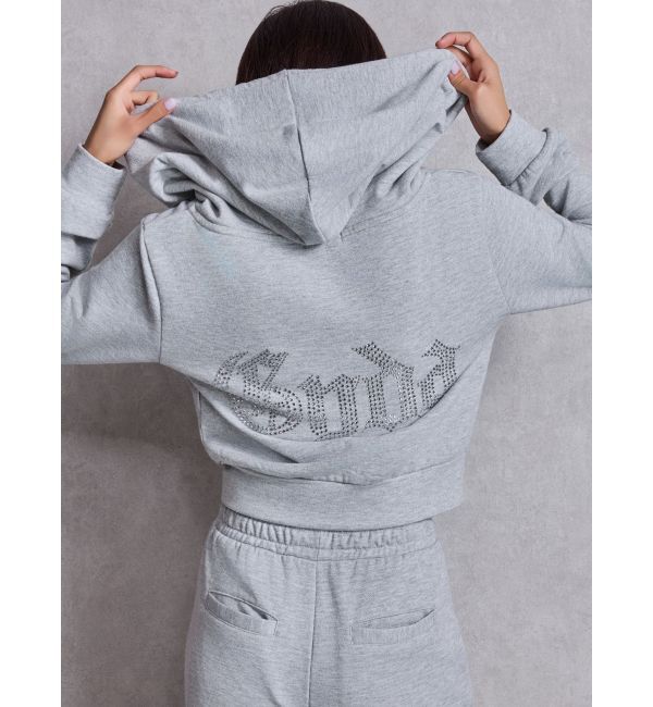 GYDA「NEW GYDA Shortラメパーカー」|パーカー|グレー