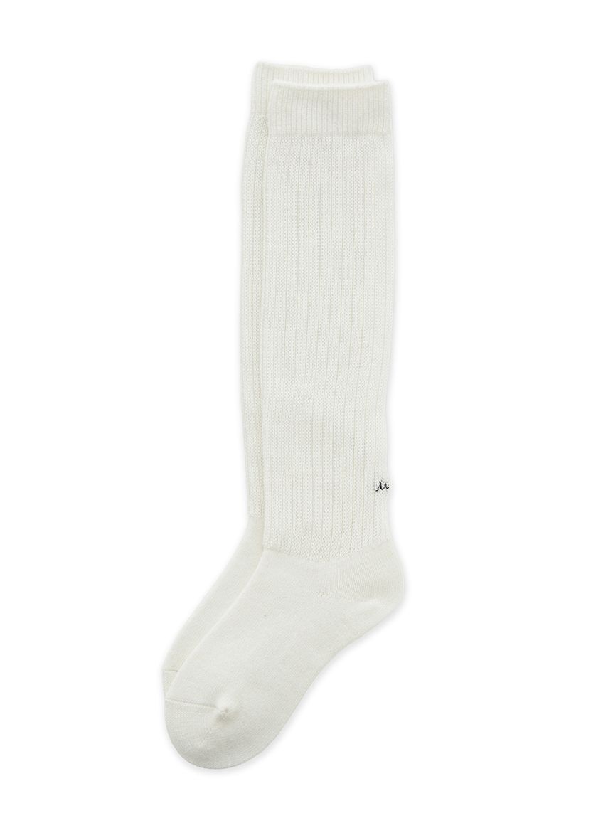 Mila Owen「リブハイソックス」|ソックス|WHT