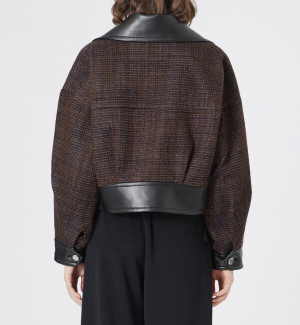  「ツイードショートトレンチブルゾン」|ブルゾン・スタジャン|