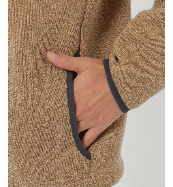 ikka「セーターフリースハーフスナッププルオーバー」|パーカー|