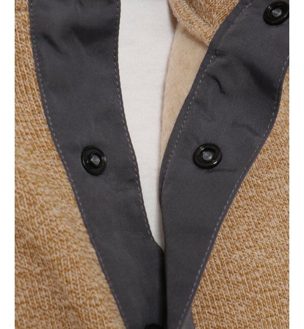 ikka「セーターフリースハーフスナッププルオーバー」|パーカー|