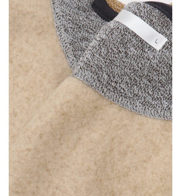 ikka「セーターフリースハーフスナッププルオーバー」|パーカー|