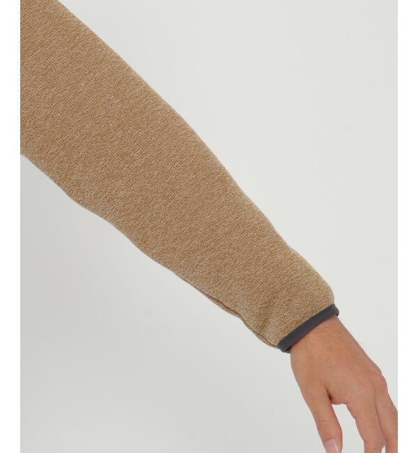 ikka「セーターフリースハーフスナッププルオーバー」|パーカー|