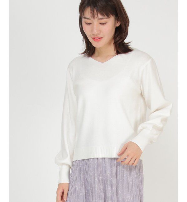 ikka「ソウバリＶネックＰＯ」|プルオーバー|オフホワイト