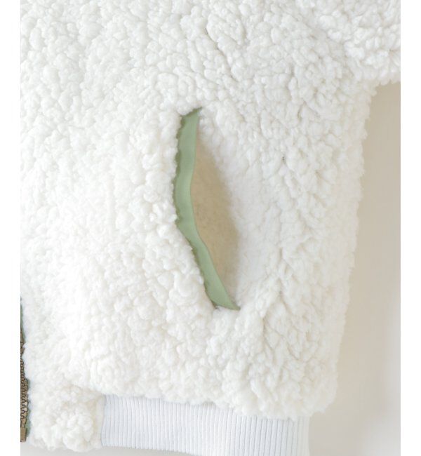 ikka kids「【キッズ】リバーシブルフードボアブルゾン（120~160cm）」|その他|