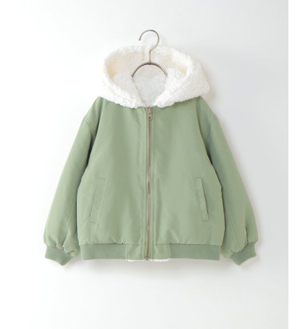 ikka kids「【キッズ】リバーシブルフードボアブルゾン（120~160cm）」|その他|