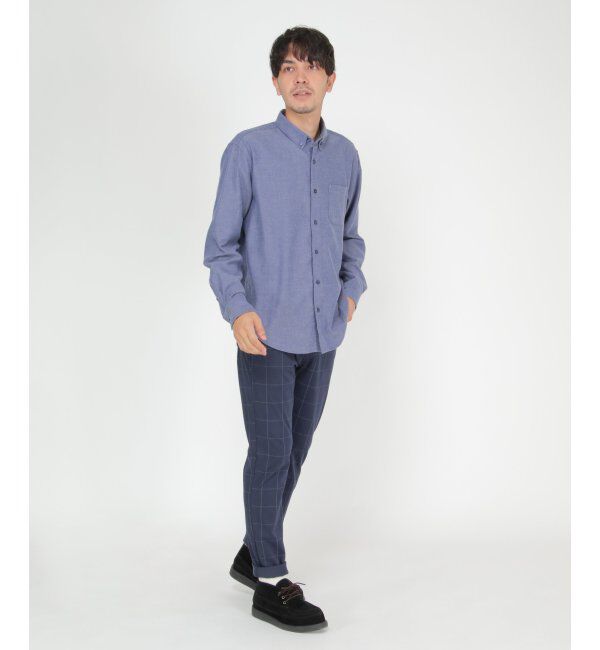 ikka「イージーケアフランネル無地シャツ」|シャツ・ブラウス|