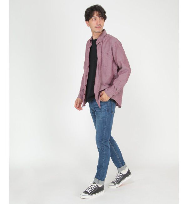 ikka「イージーケアフランネル無地シャツ」|シャツ・ブラウス|