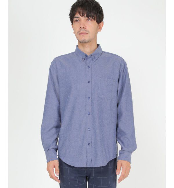 ikka「イージーケアフランネル無地シャツ」|シャツ・ブラウス|