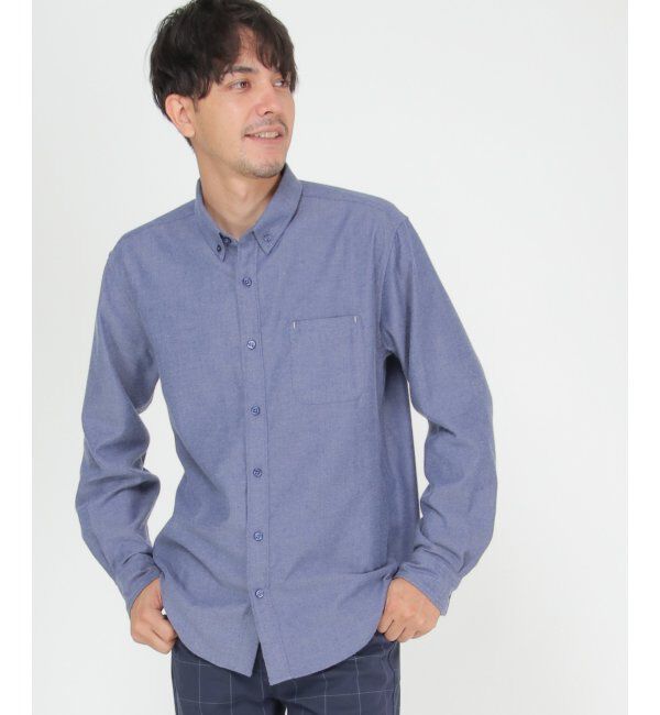 ikka「イージーケアフランネル無地シャツ」|シャツ・ブラウス|