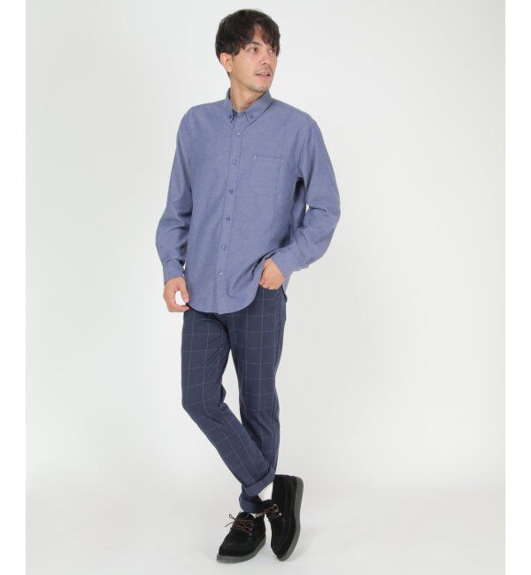 ikka「イージーケアフランネル無地シャツ」|シャツ・ブラウス|