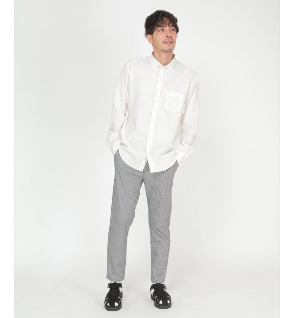 ikka「イージーケアフランネル無地シャツ」|シャツ・ブラウス|