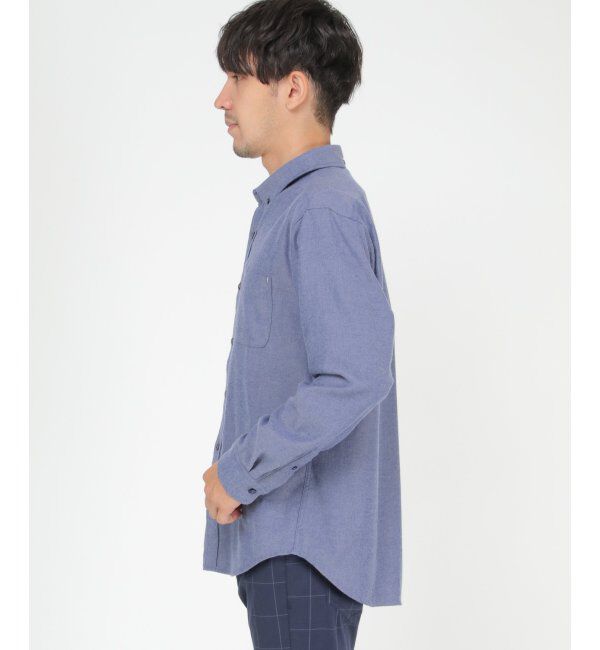 ikka「イージーケアフランネル無地シャツ」|シャツ・ブラウス|