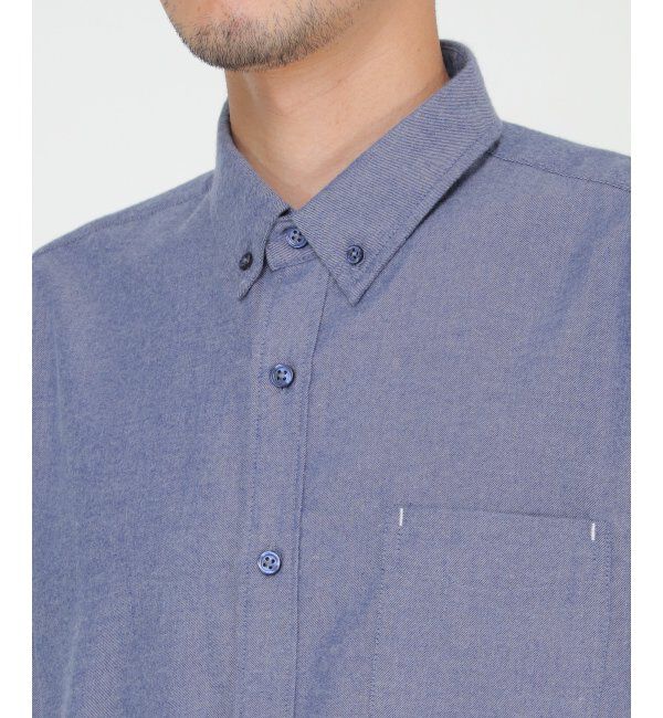 ikka「イージーケアフランネル無地シャツ」|シャツ・ブラウス|