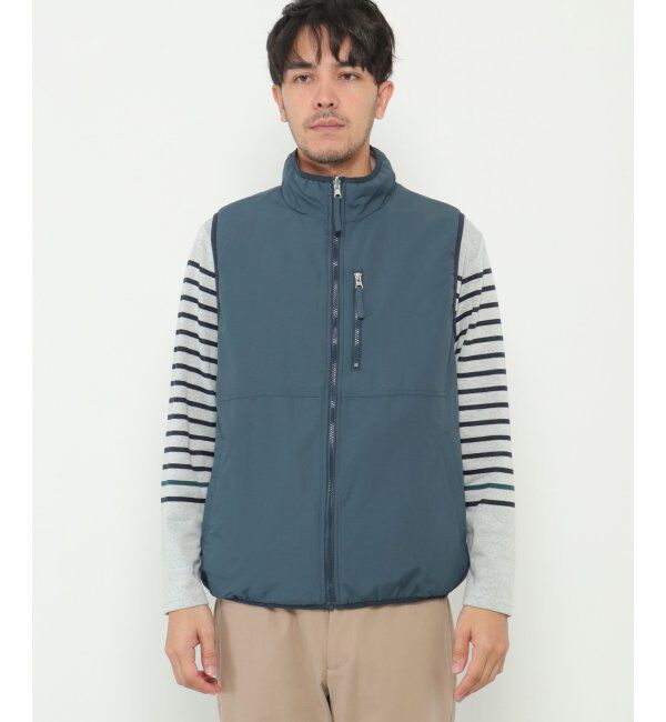 ikka「【撥水／2WAY】リバーシブルボアフリースベスト」|ダウンベスト・ベスト|