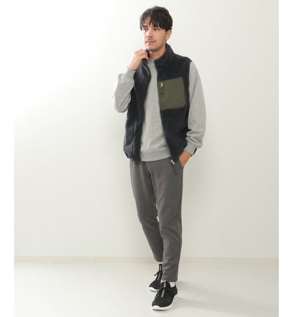 ikka「【撥水／2WAY】リバーシブルボアフリースベスト」|ダウンベスト・ベスト|