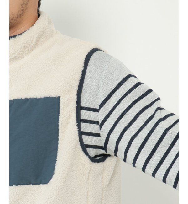 ikka「【撥水／2WAY】リバーシブルボアフリースベスト」|ダウンベスト・ベスト|