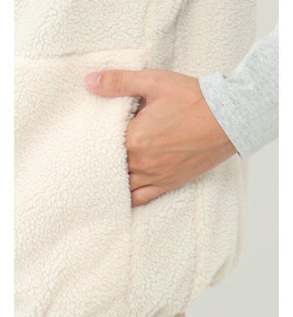 ikka「【撥水／2WAY】リバーシブルボアフリースベスト」|ダウンベスト・ベスト|