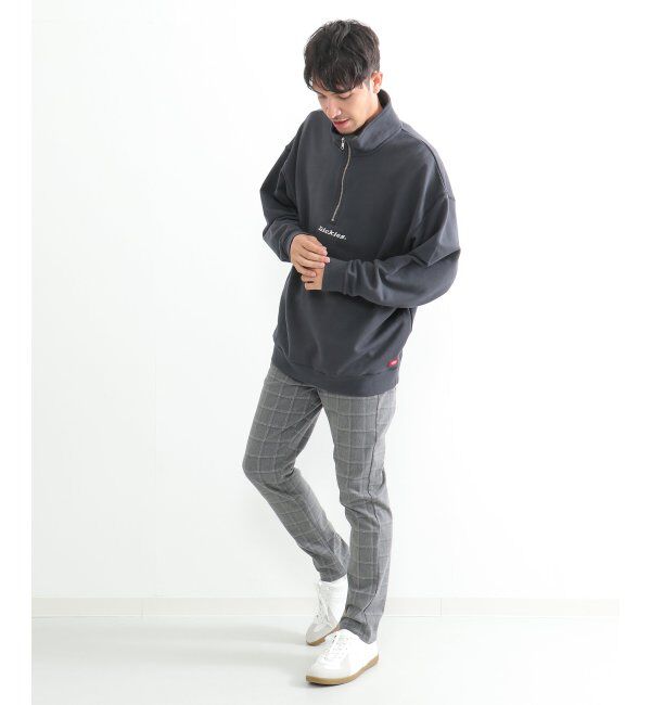 ikka「Dickies ディッキーズ ハーフジップトレーナー」|パーカー|