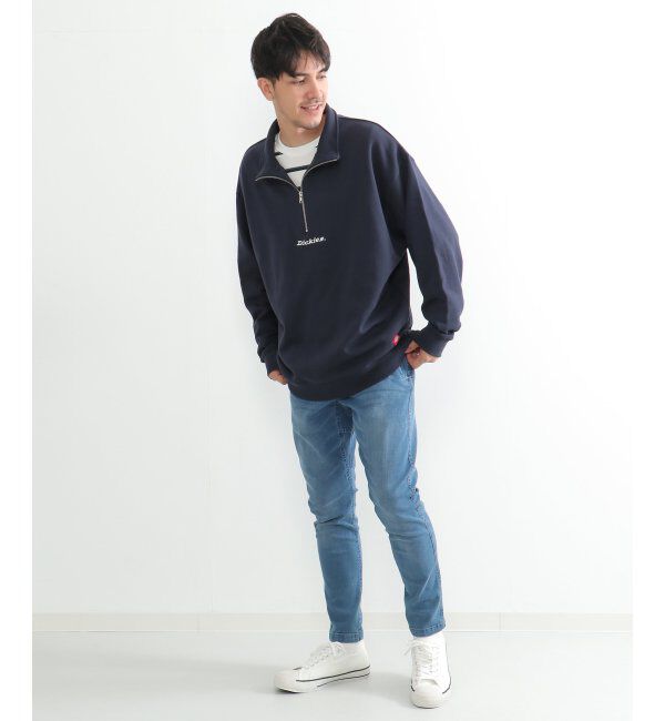 ikka「Dickies ディッキーズ ハーフジップトレーナー」|パーカー|