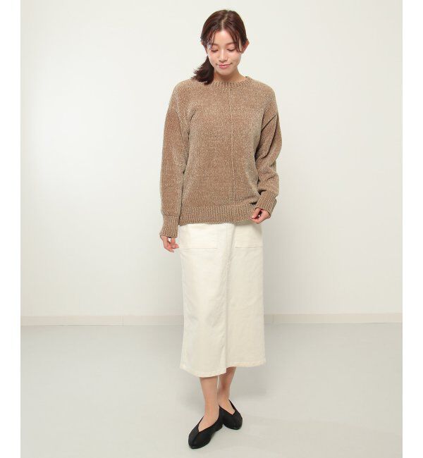 ikka「センターリンキングモールニット」|プルオーバー|
