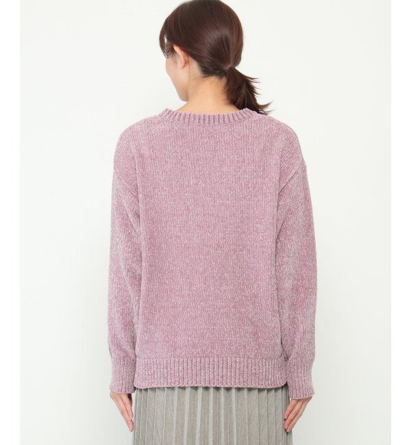 ikka「センターリンキングモールニット」|プルオーバー|