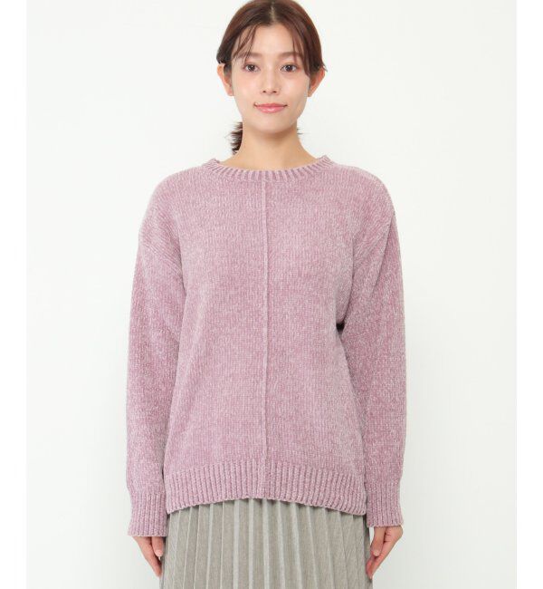 ikka「センターリンキングモールニット」|プルオーバー|