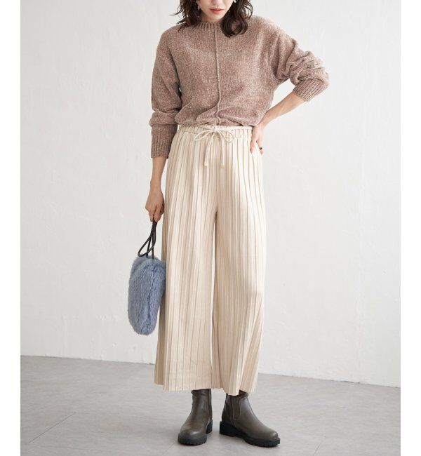 ikka「センターリンキングモールニット」|プルオーバー|