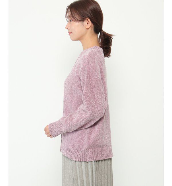 ikka「センターリンキングモールニット」|プルオーバー|