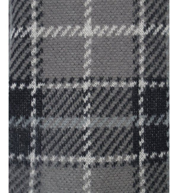 ikka「【洗える】タータンチェックニットプルオーバー」|プルオーバー|