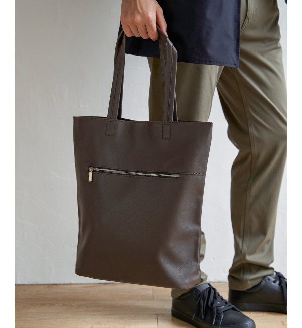 ikka「レザータッチサフィアーノトート」|その他|