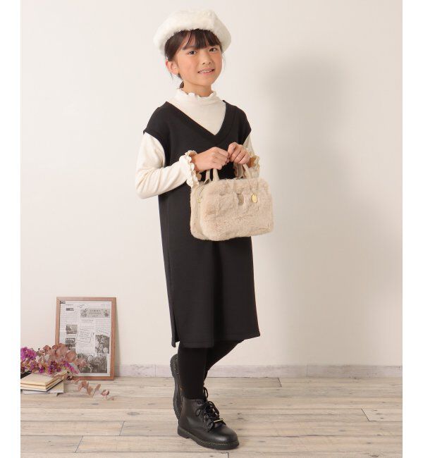 ikka kids「ジャンスカドッキングワンピース（120~160cm）」|スカート|