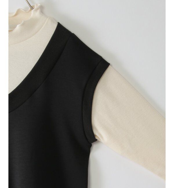 ikka kids「ジャンスカドッキングワンピース（120~160cm）」|スカート|