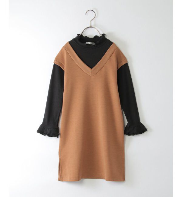 ikka kids「ジャンスカドッキングワンピース（120~160cm）」|スカート|