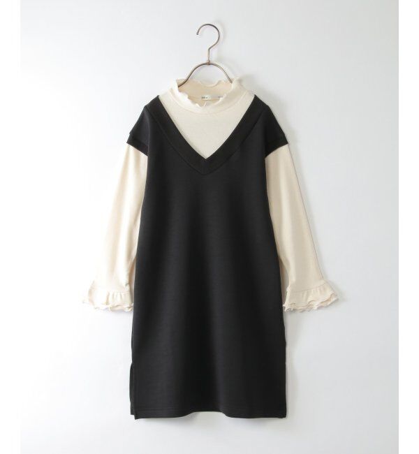 ikka kids「ジャンスカドッキングワンピース（120~160cm）」|スカート|