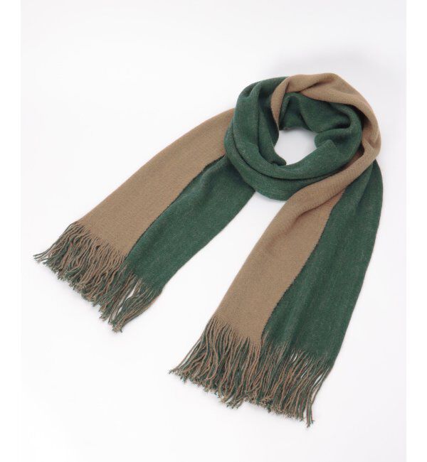 ikka「【2WAY】リバーシブルマフラー」|マフラー|グリーン